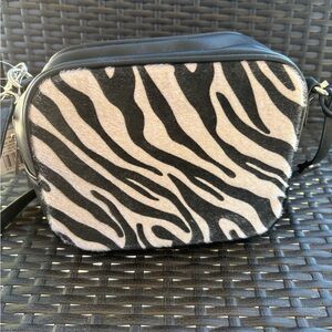 Zebra Print Crossbody Bag